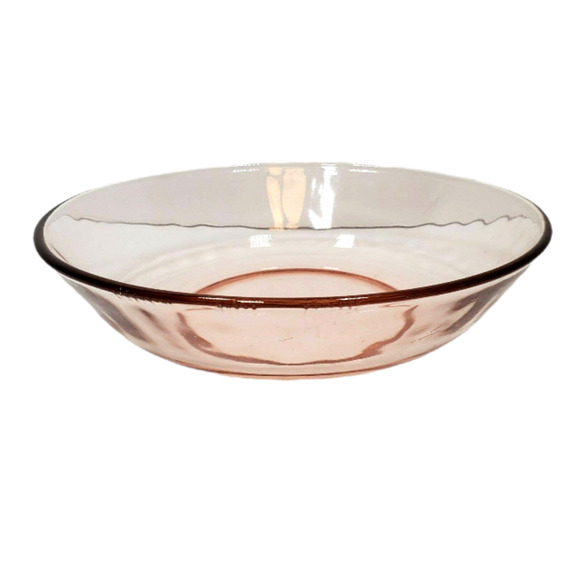 Kedaung Group Indonesia Vtg Pink Depression Glass Bowl 7" - Picture 1 of 6